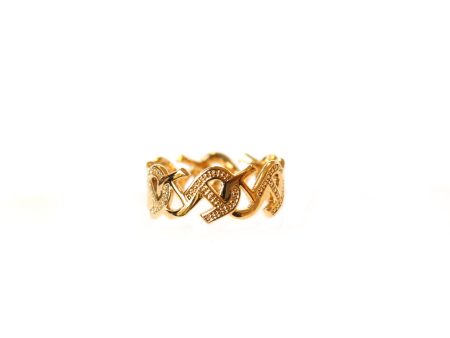 Aigner Ring Gold Plated Size 7 on Sale