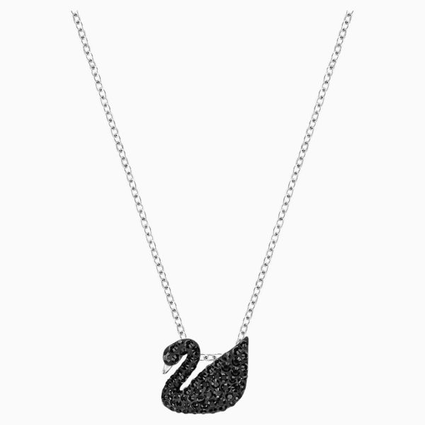 Swarovski Iconic Swan Pendant Black One Size Discount