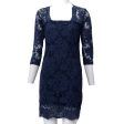 Yamamay Long-sleeved Lace Dress Night Blue Online