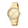 Esprit Ladies Watch With Stone Golden Dial Fashion