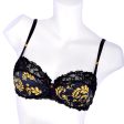 Lise Charmel Underwired Half Cup Bra Black Gold Fashion