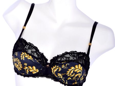 Lise Charmel Underwired Half Cup Bra Black Gold Fashion