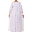 Sally Poppy Night Dress Satin Ivory Mint Supply