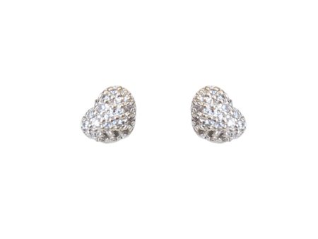 Esprit Earrings With Heart Shape Studs With Stone Supply