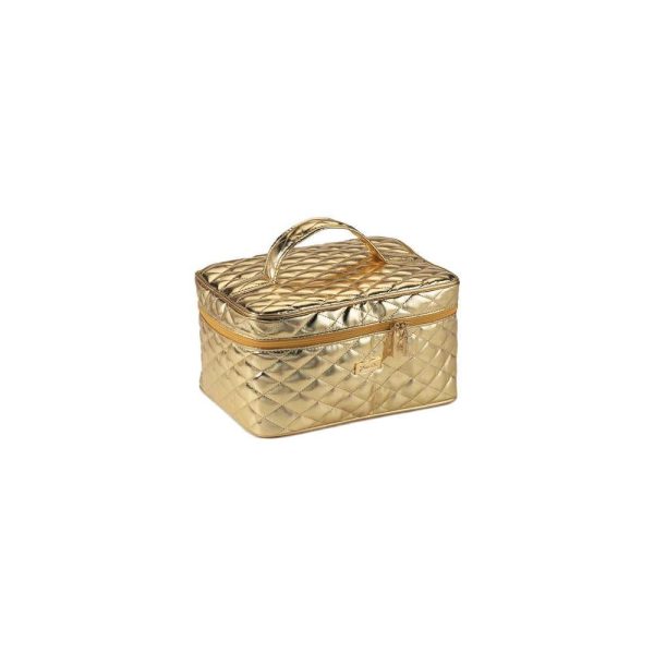 Janeke 1830 Gold Cosmetic Bag Hot on Sale