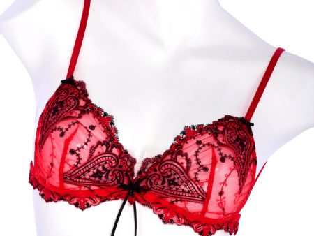 Lise Charmel Underwired Bra Red Medium Online