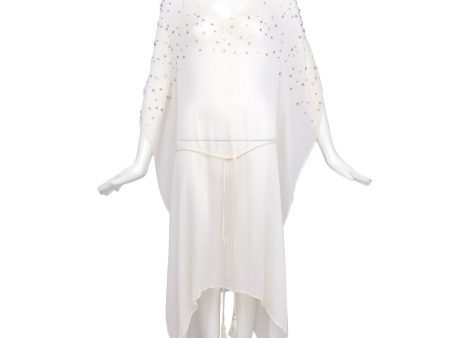 Twinset Kaftan Ivory Large Hot on Sale