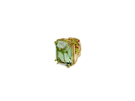 Swarovski Millenia Clip Earring Single, Green, Gold-Tone Plated Discount