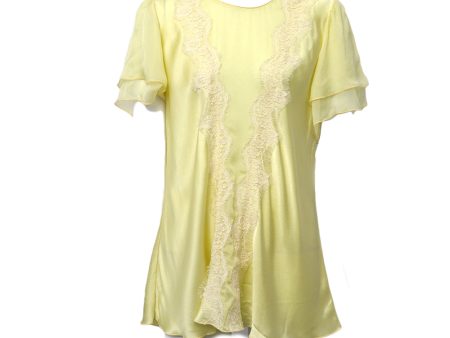 Lalal Rose Nightwear Top Yellow Large Discount