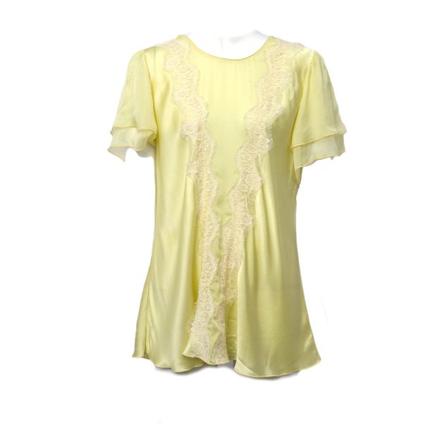 Lalal Rose Nightwear Top Yellow Large Discount