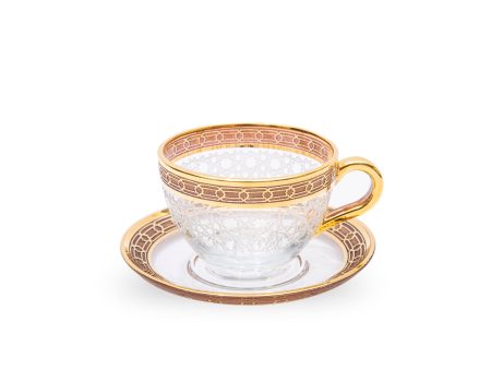 Decorium Mrc 12 Pcs Espresso Set, Saucer With Gold  Border Band Discount