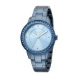 Esprit Ladies Watch Blue Metal Bracelet Ss Case With Stone Blue Dial Online now