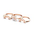 Swarovski Magic Ring Set White, Rose-Gold Tone Plated on Sale