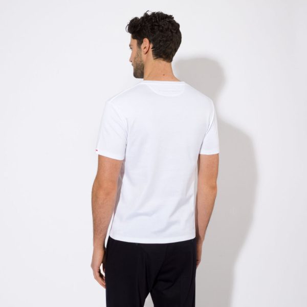 Stefano Ricci White Crewneck T-Shirt For Cheap