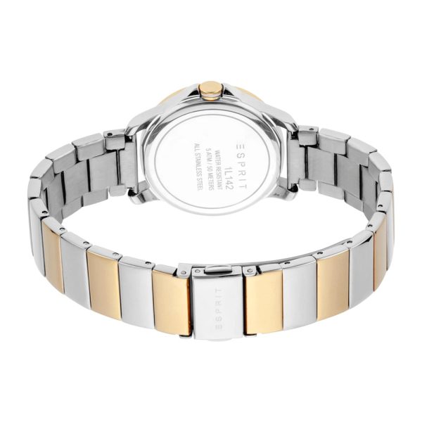 Esprit Ladies Stainless Steel Watch With Two Tone &Â Silver Dial on Sale