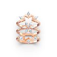 Swarovski Magic Ring Set White, Rose-Gold Tone Plated on Sale