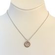 Esprit Necklace Silver Color With Round Pendant Stone 925 Silver Online now