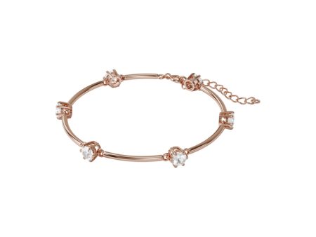 Swarovski Constella Bangle White, Rose-Gold Tone Plated For Sale