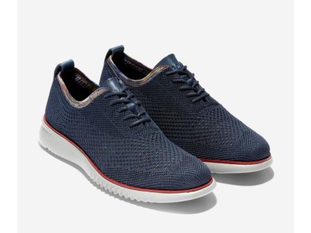 Cole Haan 2.ZERØGRAND Stitchlite Oxford Navy Multi Knit Discount