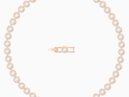 Swarovski Angelic Necklace White, Rose-Gold Tone Plated Online now