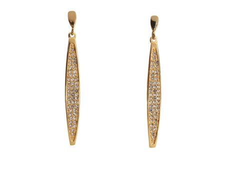 Esprit Earrings Ip Gold Color With Stone Online