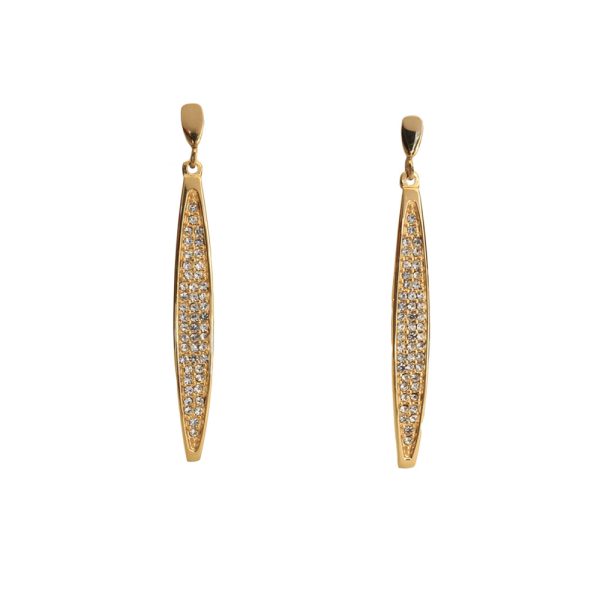 Esprit Earrings Ip Gold Color With Stone Online