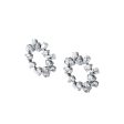 Swarovski Millenia Earrings Circle, White, Rhodium Plated For Cheap