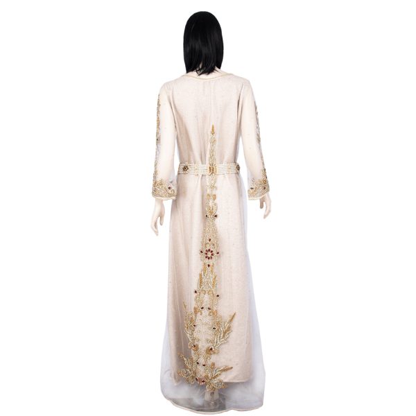 Laylati Caftan White One Size For Sale