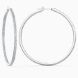 Swarovski Rare Hoop Pierced Earrings White One Size Online