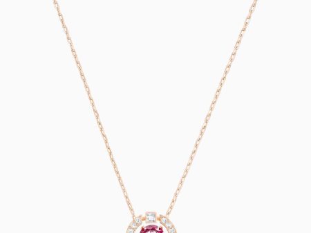 Swarovski Sparkling Dance Round Necklace White White One Size Fashion