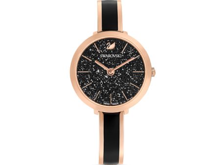 Swarovski Crystalline Delight Watch Metal Bracelet, Black, Rose-Gold Tone Pvd Online now