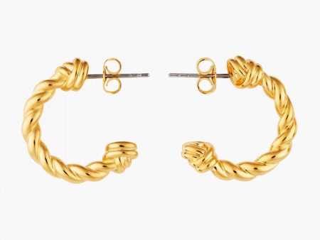 Les Nereides Twisted Hoop Earrings Supply