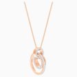 Swarovski Hollow Pendant White Rose-Gold Tone One Size Online