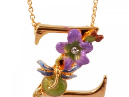 Les Nereides Blossoming Alphabet Necklace Letter Z Online