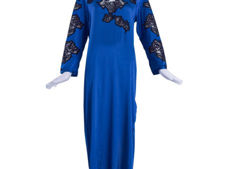 Marjolaine Nightdress Black & Blue Sale