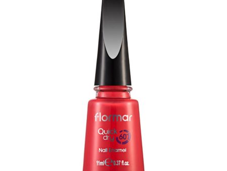 Flormar Quick Dry Nail Enamel QD03 Bright Coral - 11ml Online