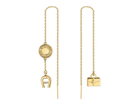 Aigner Erose Gold Plated Bon VoyageÂ With Bag CharmÂ & A Letter Charm Design Fashion