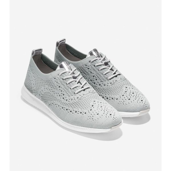 Cole Haan 2.ZERØGRAND Stitchlite Oxford Argento - Grey Online now