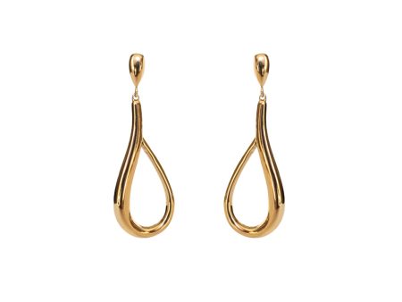 Esprit Earrings BigÂ Ip Gold Color Stainless Steel Hot on Sale