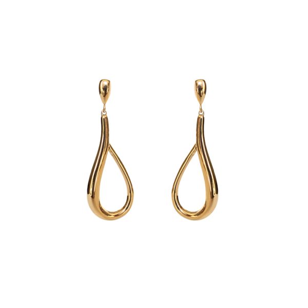 Esprit Earrings BigÂ Ip Gold Color Stainless Steel Hot on Sale