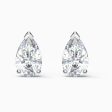 Swarovski Attract Pear Stud Pierced Earrings White One Size Online Hot Sale