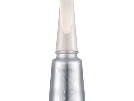 Flormar Pearly Nail Enamel PL390 Stylish Silver - 11ml Hot on Sale