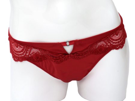 Yamamay Brazilian Brief Dark Red XL Online Sale