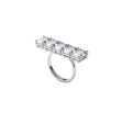 Swarovski Millenia Cocktail Ringwhite, Rhodium Plated Supply