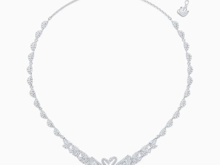 Swarovski Dancing Swan Necklace White One Size Sale