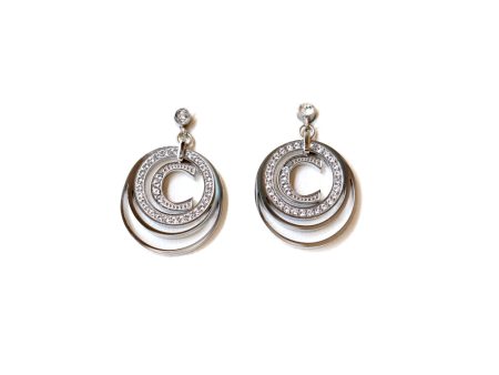 Cerruti Ladies Earrings Silver Plated Sale