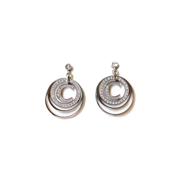 Cerruti Ladies Earrings Silver Plated Sale