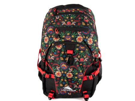 High Sierra Loop Daypack Western Stitch Black Crimson Sale