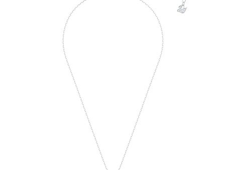 Swarovski Millenia Necklace Square Swarovski Zirconia, White, Rhodium Plated Fashion