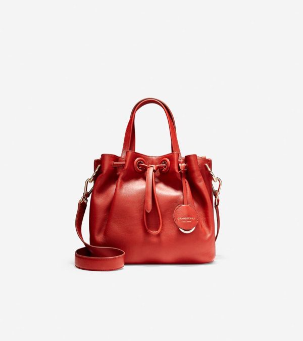 Cole Haan Grand Ambition Small Bucket Bagburnt Orange,One Size Burnt Orangesize One Size Hot on Sale